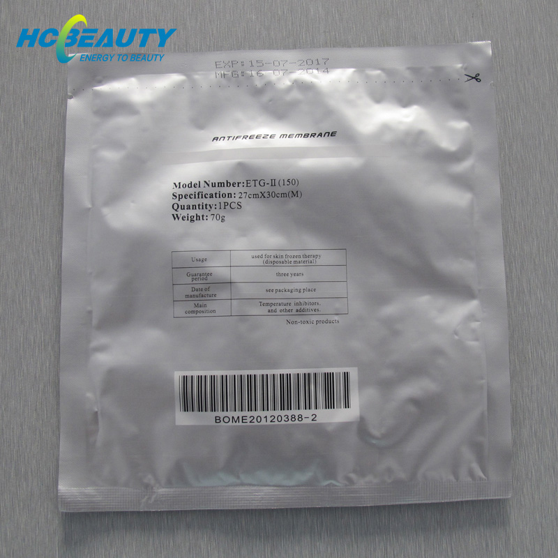 Cooling Pad Anti Freeze Membrane for Use in Cryolipolysis ETGI