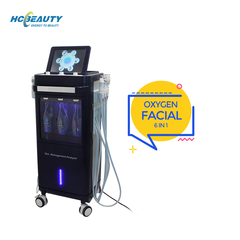 7 in 1 Face Acne Treatment Oxygen Injection Jet Peel Facial Rejuvenation