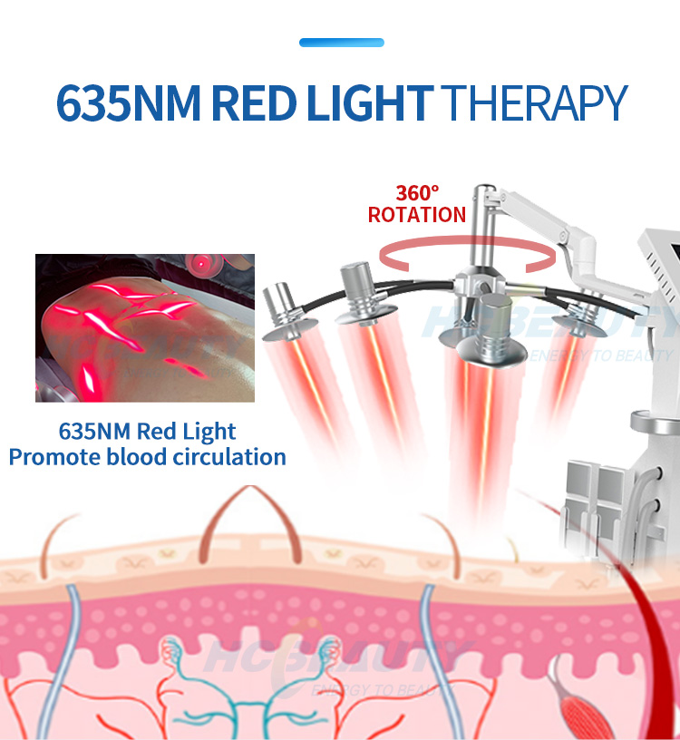 Professional 635nm Fat Removal Lipolaser Body Lipo Slimming Diode 6D