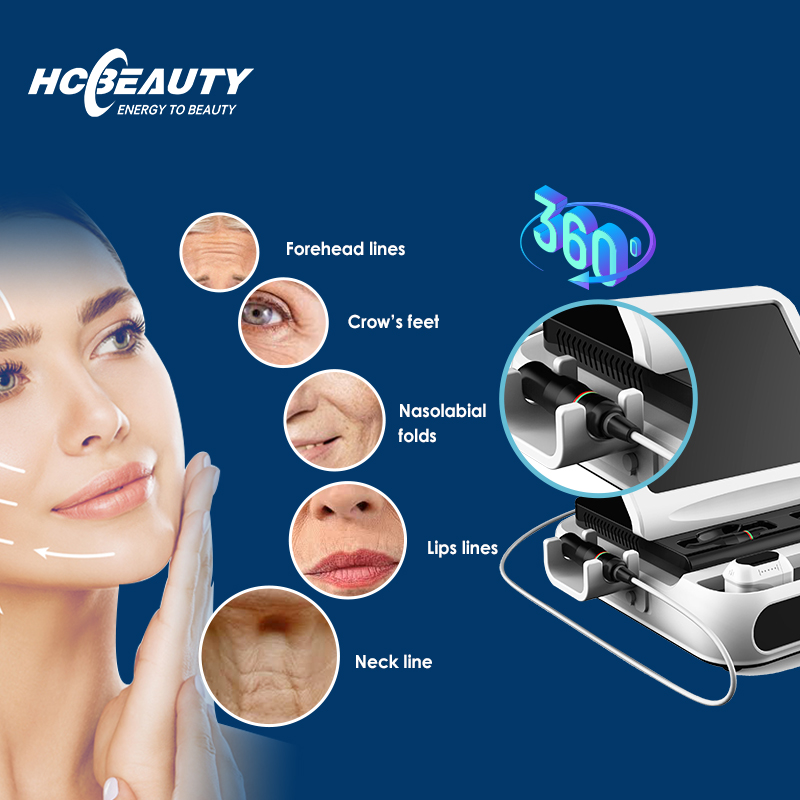 V Max Hifu Face Lifting Ultrasound Machine 3.0 4.5 Mm Wrinkle Removal Home Skin Care Devices